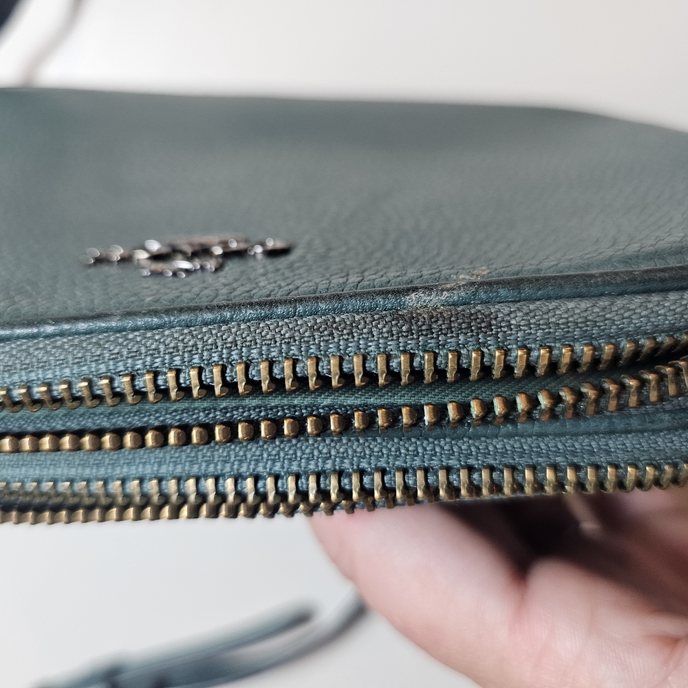 Coach Small Crossbody Bag in Dark Teal - Picture 4 of 9